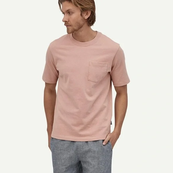 Patagonia Men Bermuda Shorts Organic Cotton Blue - Size M - Picture 3 of 11